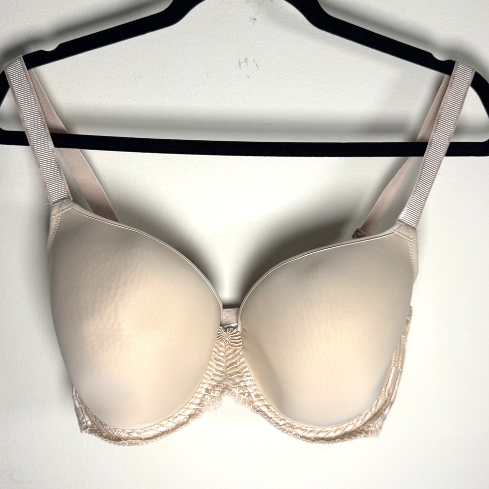 Wacoal Bra Women 34H Beige Excellent La Femme Contour Underwire 853117
